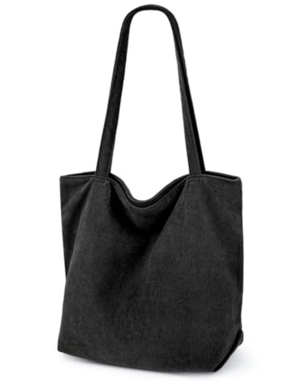 Corduroy Tote Bag for Women,Hobo HandBags with Zipper,Large